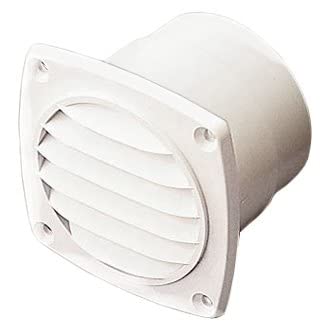 Sea-Dog Abs White Hose Thru-Vent, 3-11/16"L X 3-11/16"W X 2-7/16"D