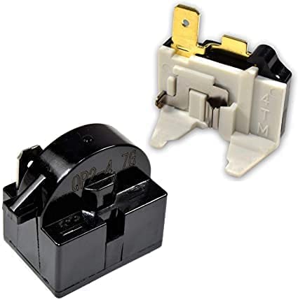 Compressor Start Relay 4.7 Ohm 1-Pin PTC Overload Kit | Compatible with Mini Fridges Compact Refrigerators Beverage Wine Coolers Deep Freezers