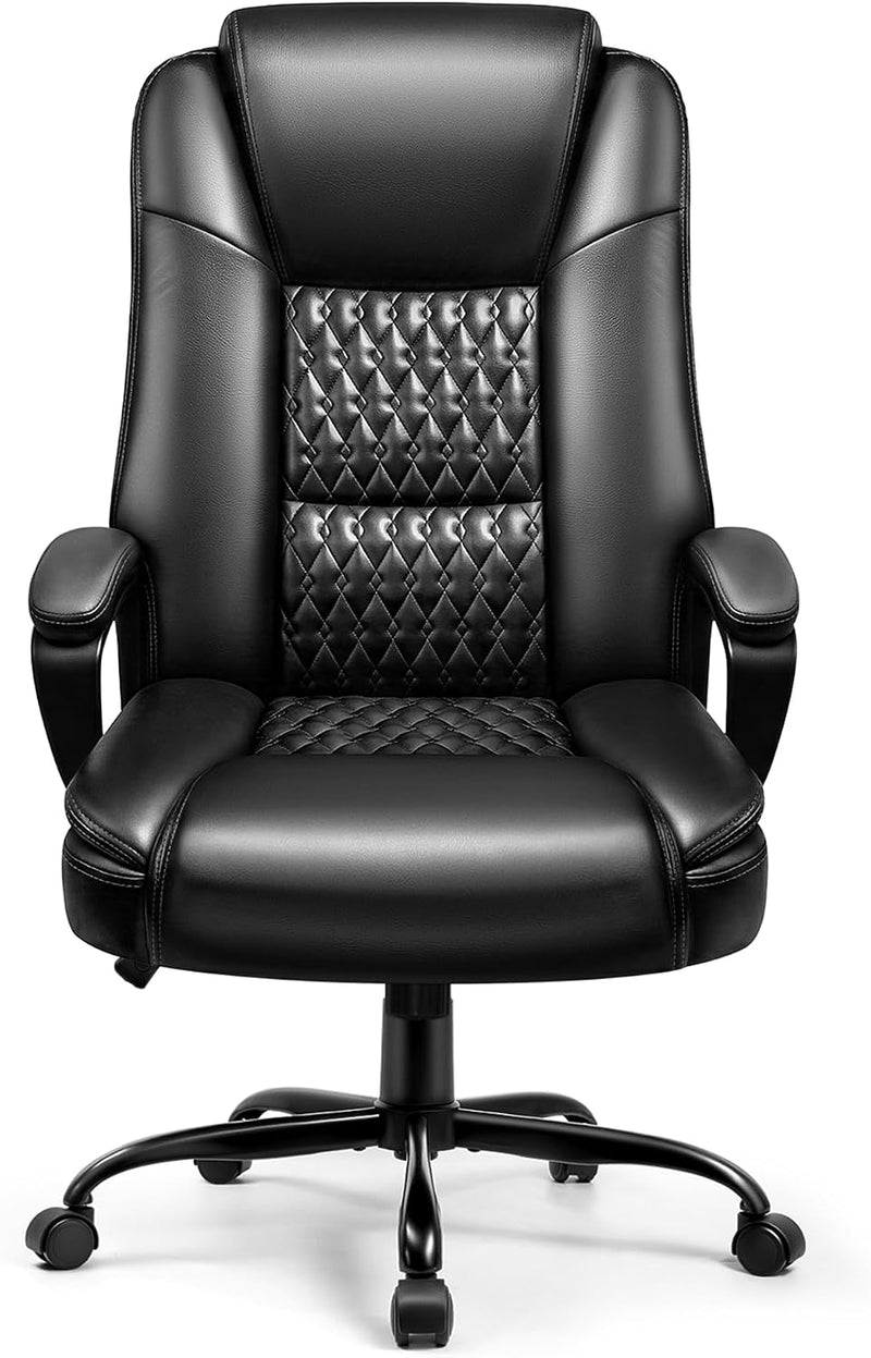 OFIKA Home Office Chair, 400LBS Big and Tall Computer Chair Heavy Duty Design, Ergonomic High Back Cushion Lumbar Back Support, Adjustable