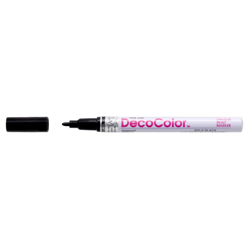 Uchida 200-C-1 Marvy Deco Color Fine Point Paint Marker, Black