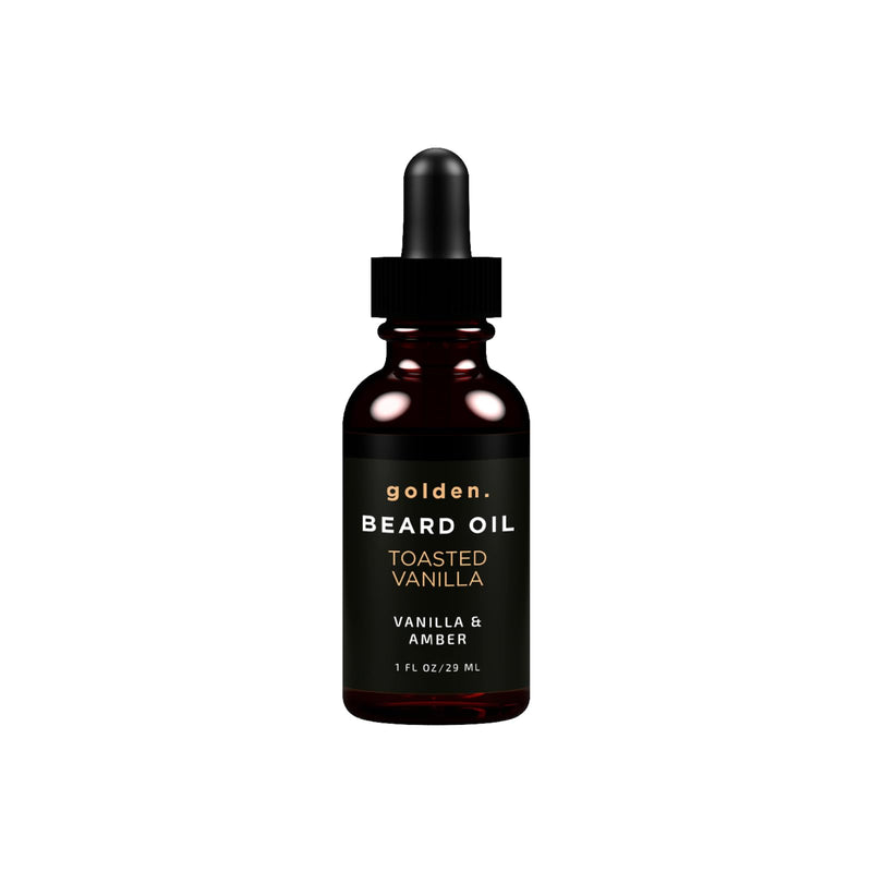 Golden Grooming Beard Oil for Men - Natural Beard Conditioner with Sweet Almond, Golden Jojoba & Argan Oil - Hydrating Beard Softener with Vitamin