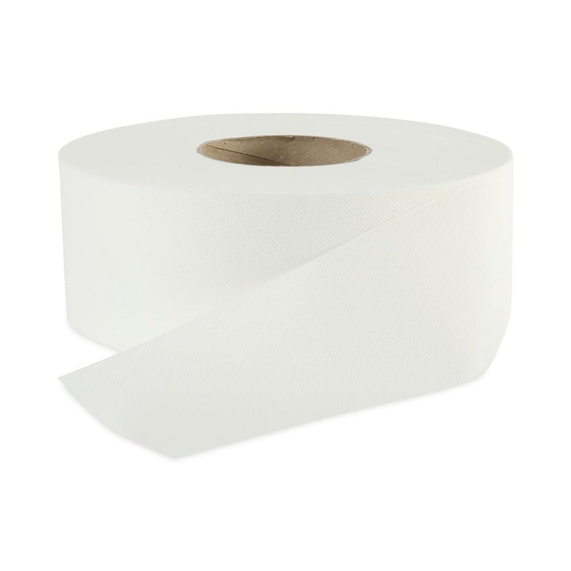 Boardwalk SOD410320 3.2 In. X 525 Ft. 2 Ply Septic Safe Jumbo Roll Bathroom Tissue - White (12/Carton)