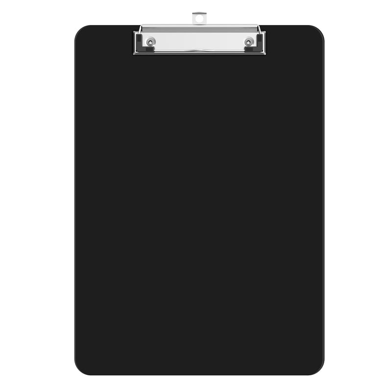 Plastic Clipboards, Black 8.5x11 Clip Board Black 1