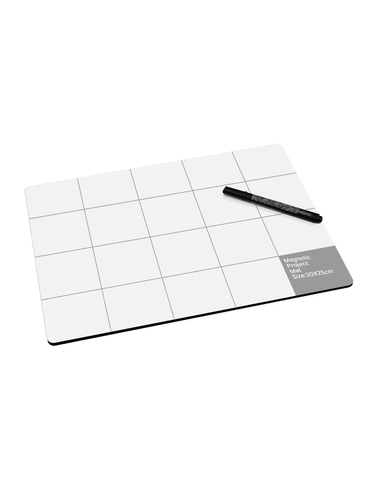 Large Size Magnetic Project Mat SHOWPIN Small Parts Work Mat with A Board Marker - Preventing The Small Screws from Getting Lost and Unorganized