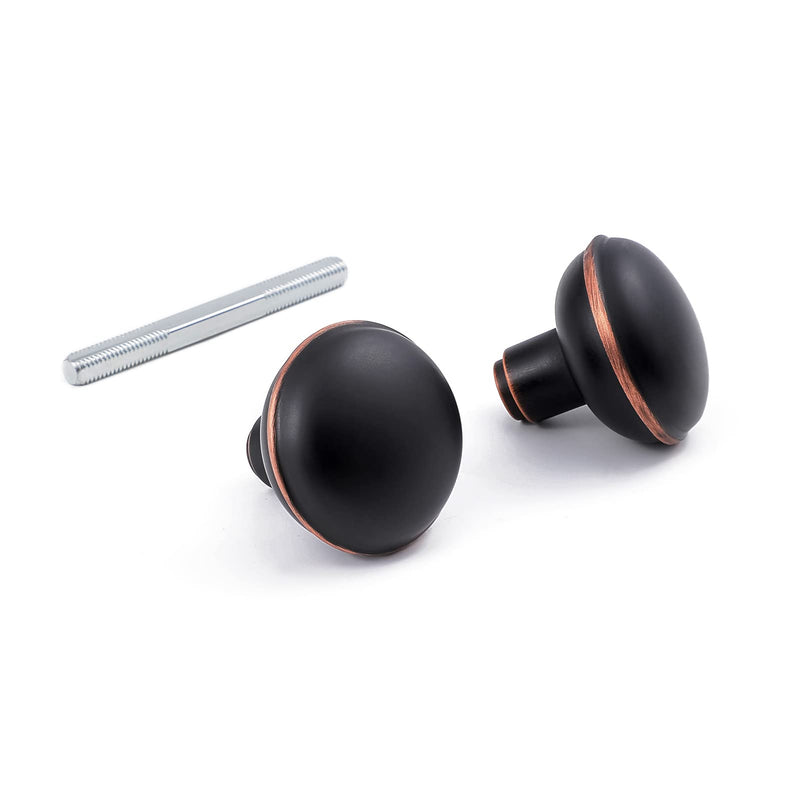 Vintage Oil Rubbed Bronze Door Knob Set with Spindle,1 Pack 1 Pack Oil Rubbed Bronze