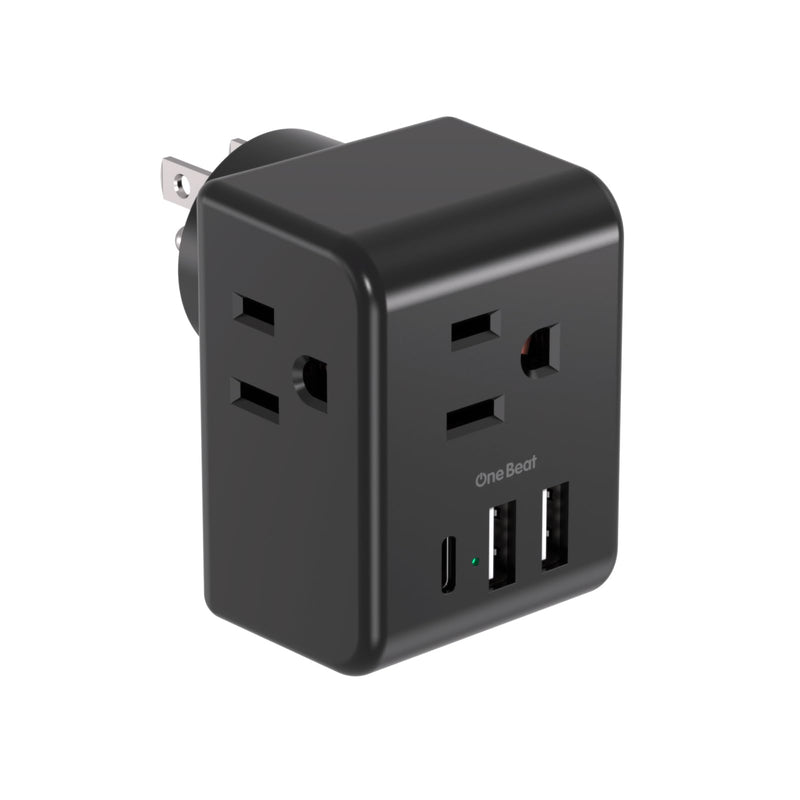 Multi Plug Outlet Extender, Power Strip Non Surge Protector Electric Outlet Splitter with 3 USB Wall Charger (1 USB C), Multiple Outlet Expander