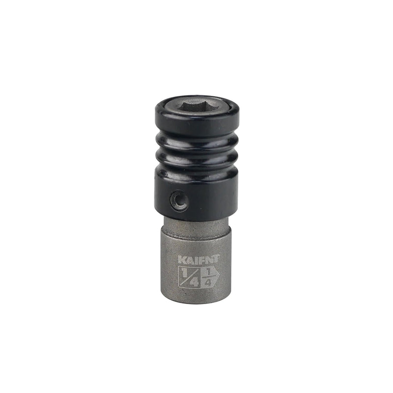 K352-005 1/4-inch Drive to 1/4-inch Hex Bit Holder Socket, 1/4"DR to 1/4"H Quick Change Impact Adapter 1/4" Drive x 1/4" Hex