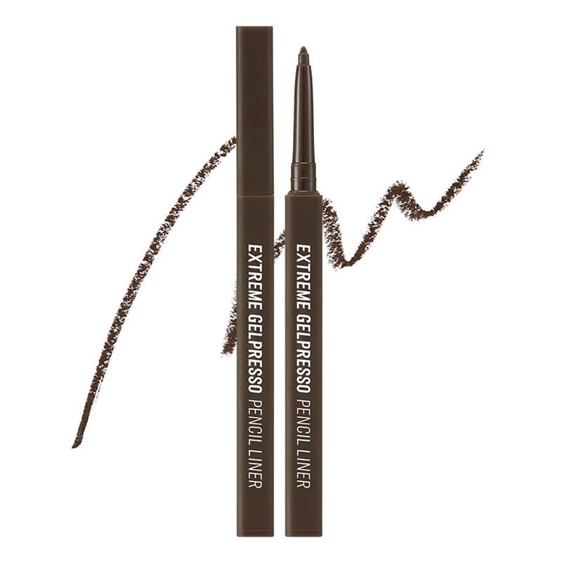 CLIO Extreme Gelpresso Pencil Eyeliner, Gel Smooth Waterproof Formula, One Swipe High Pigment Color, Smudge Resistant Long Wear, Creamy Glide,