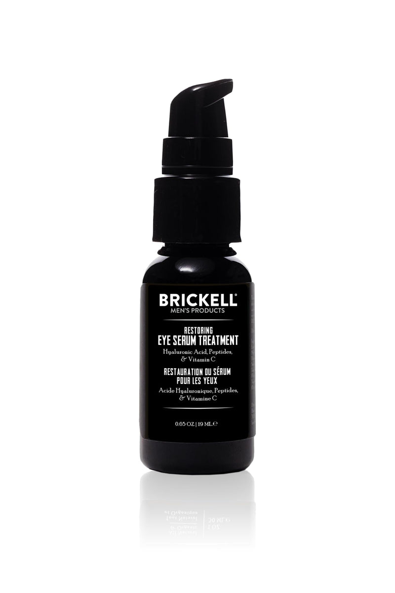 Brickell Men'S Dark Circle under Eye Treatment Serum for Men, Natural and Organic Eye Gel to Firm Men'S Wrinkles, Reduce Dark Bags under Eyes, and