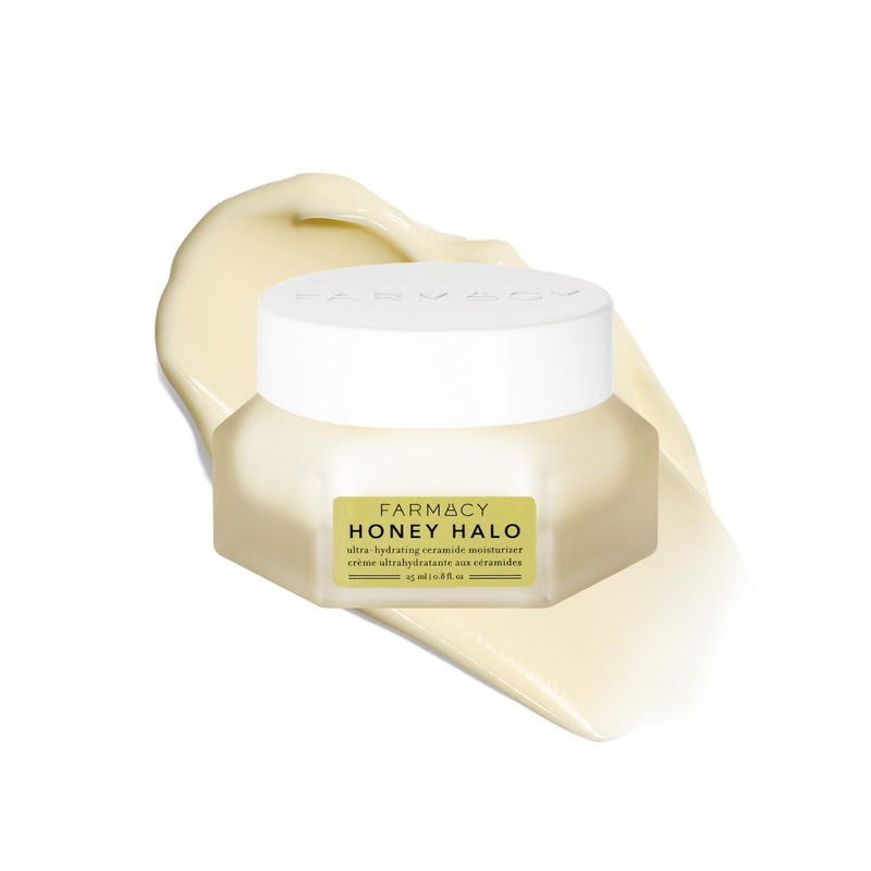 Farmacy Ceramide Face Moisturizer - Honey Halo Hydrating Facial Moisturizer for Dry Skin - Plumps, Soothes + Restores Skin with Potent Ceramides +