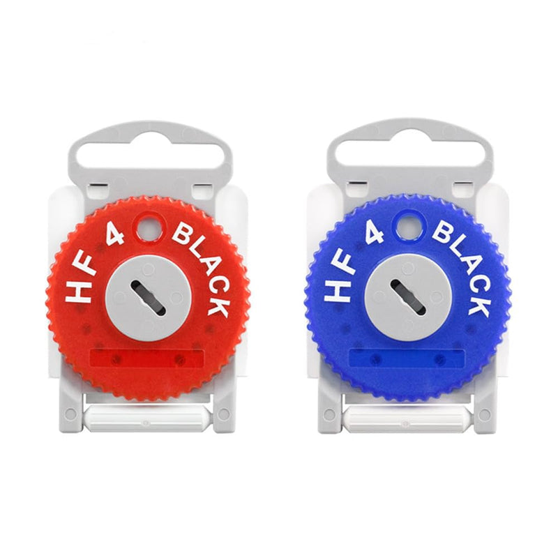 HF4 Pro Wax Guards Hearing Aids Wax Filters Earwax Traps (Red&BLue)
