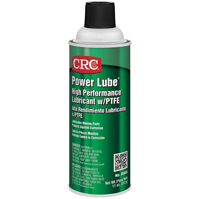 CRC Power Lube Industrial High Performance Lubricant With PTFE, 11 Wt Oz, High Performance Aerosol Lubricant Spray | High-performance formula for
