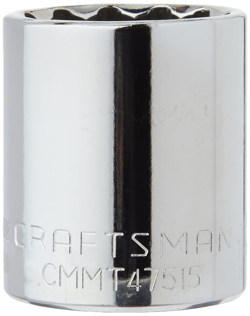 CRAFTSMAN Shallow Socket, SAE, 1/2-Inch Drive, 1-1/16-Inch, 12-Point (CMMT47515) 1-1/16"