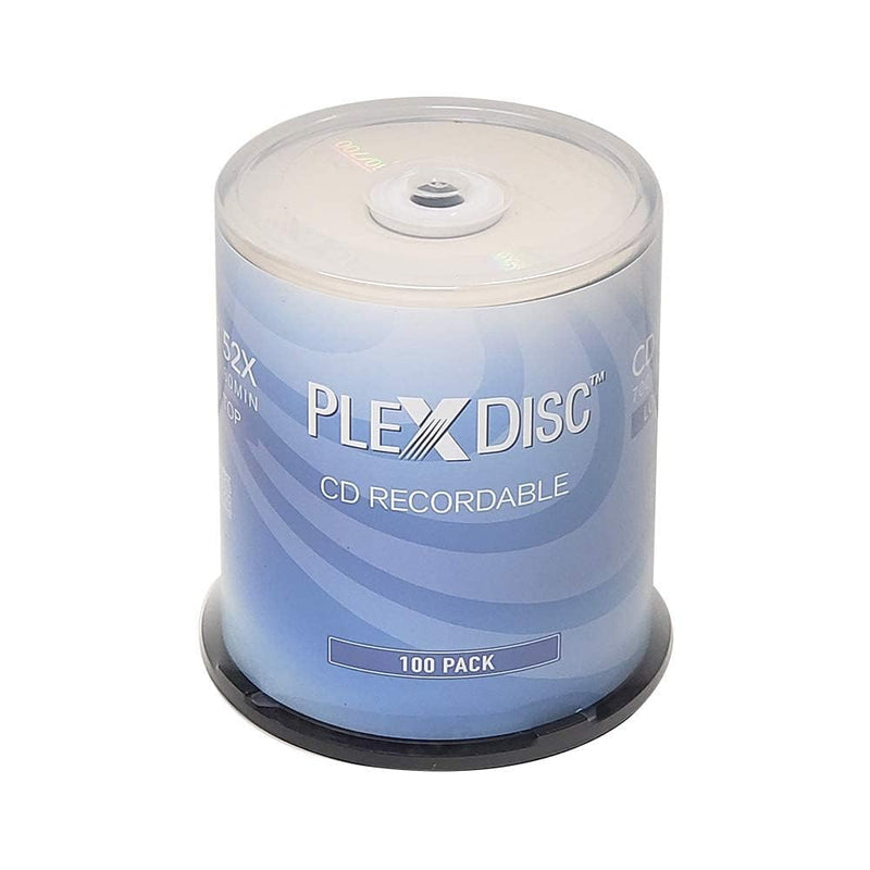 CD-R 700MB 80 Minute 52x Recordable - 100 Pack Cake Box (FFP) 631-805-BX, 100 Discs