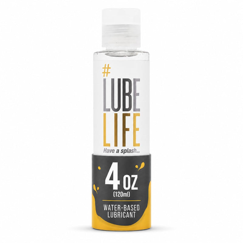 LUBELIFE Water-Based Lube – Personal Lubricant for Men, Women & Couples, Travel Size, Non-Staining, Easy Clean-Up, Toy-Safe, 4 Fl Oz 4 Fl Oz (Pack