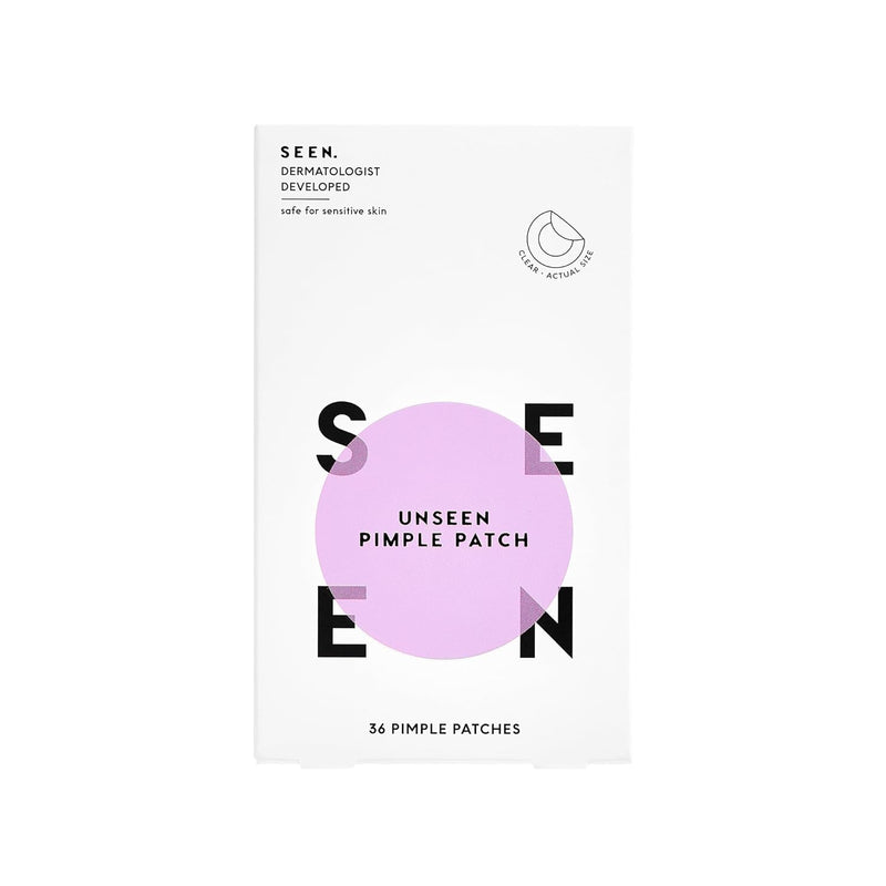 SEEN UNSEEN Pimple Patch - Hydrocolloid and Bakuchiol Formulated Spot Treatment for Face and Skin- Dermatologist Developed- Safe for Sensitive &