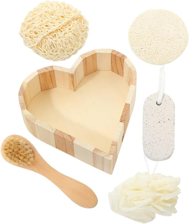 Skin Care Set Cleaning Tools Accessories Body Exfoliating Bath Shower Set Body Scrubber Bath Brush Toiletries Large Rope Loofah