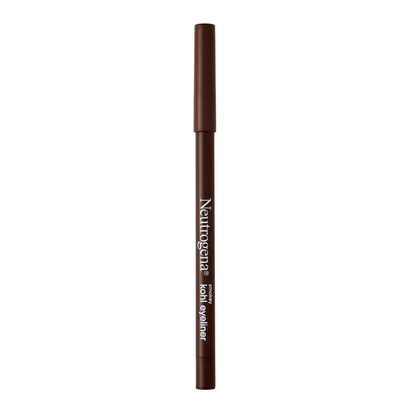 Neutrogena Smokey Kohl Eyeliner with Antioxidant Vitamin E, Water-Resistant & Smooth-Gliding Eyeliner Makeup, Dark Brown, 0.014 Oz