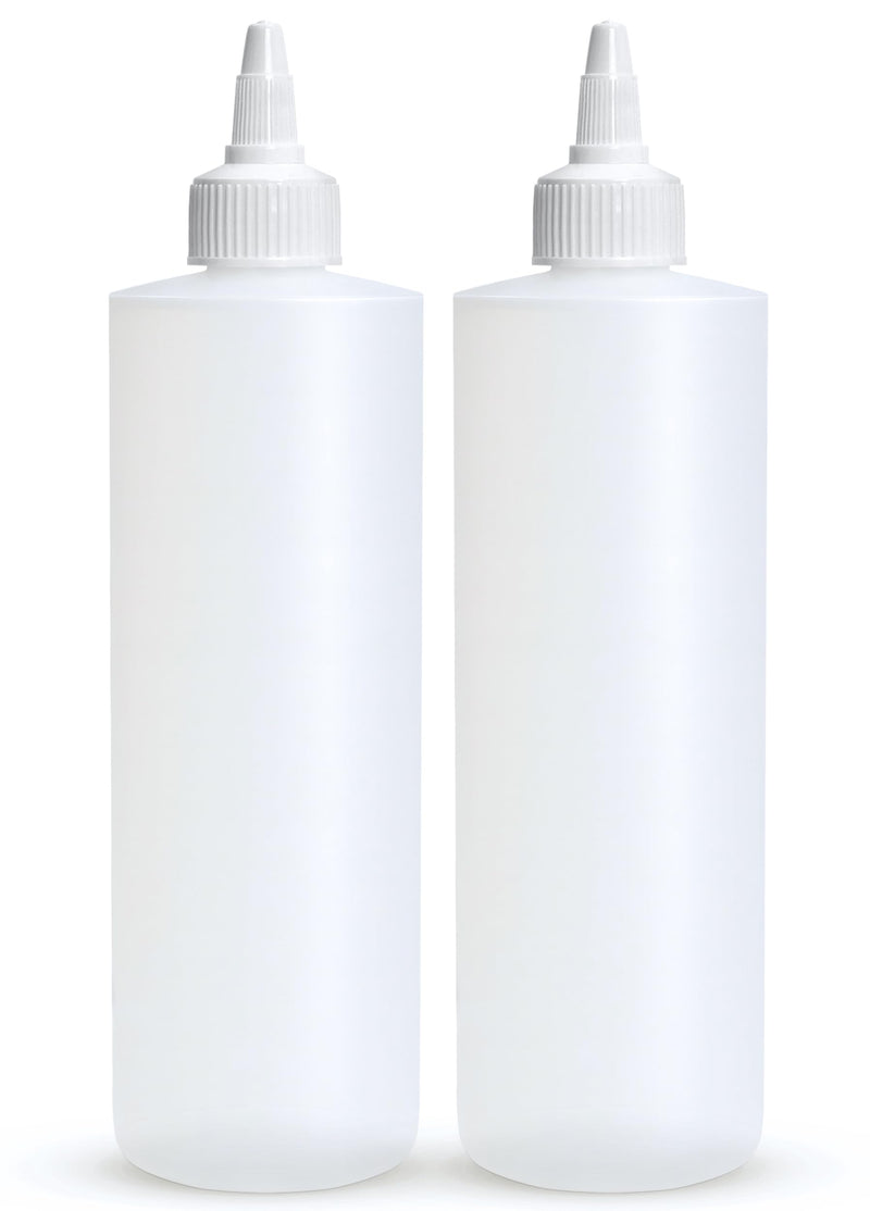 BRIGHTFROM Condiment Squeeze Bottles, 8 OZ Empty Squirt Bottle with Twist Top Cap, Leak Proof - Great for Ketchup, Mustard, Syrup, Sauces,