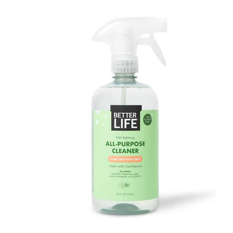 Better Life All Purpose Cleaner - Plant Based Home and Kitchen Cleaning Spray for Glass, Countertops, Appliances, Upholstery & More -