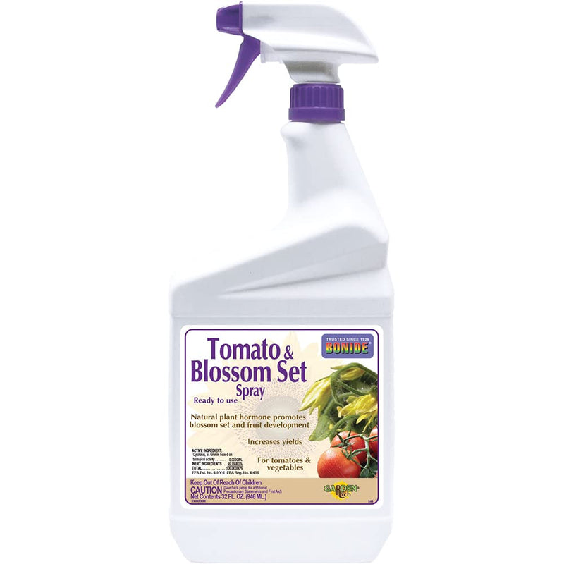 Bonide Tomato & Blossom Spray Set, 32 oz Ready-to-Use | Increases Harvest of Fruits & Vegetables in Home Garden