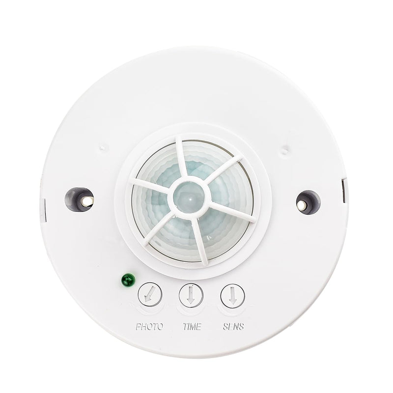 YCA1001 Ceiling Motion Sensor Light Switch, 360 Degree Occupancy Sensor PIR Motion Switch, 110-240VAC Universal Voltage, 40ft Detection Range,