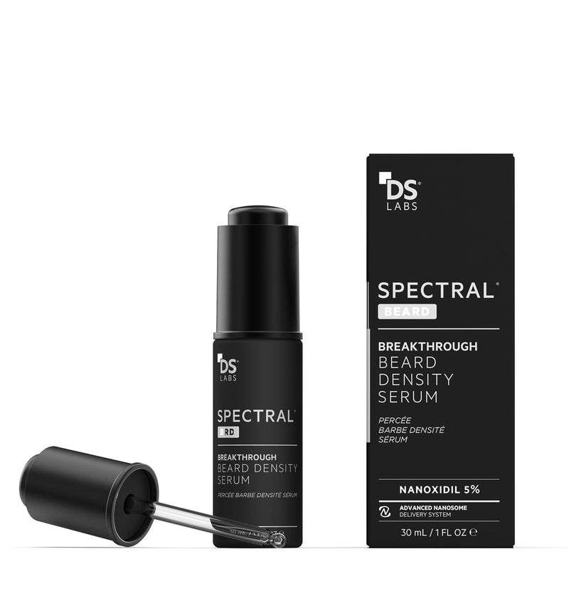 DS Labs Spectral.BRD Beard Conditioning Serum for Fuller-Looking Beard | Powered by Nanoxidil®, biotin, niacinamide, castor oil & hyaluronic acid
