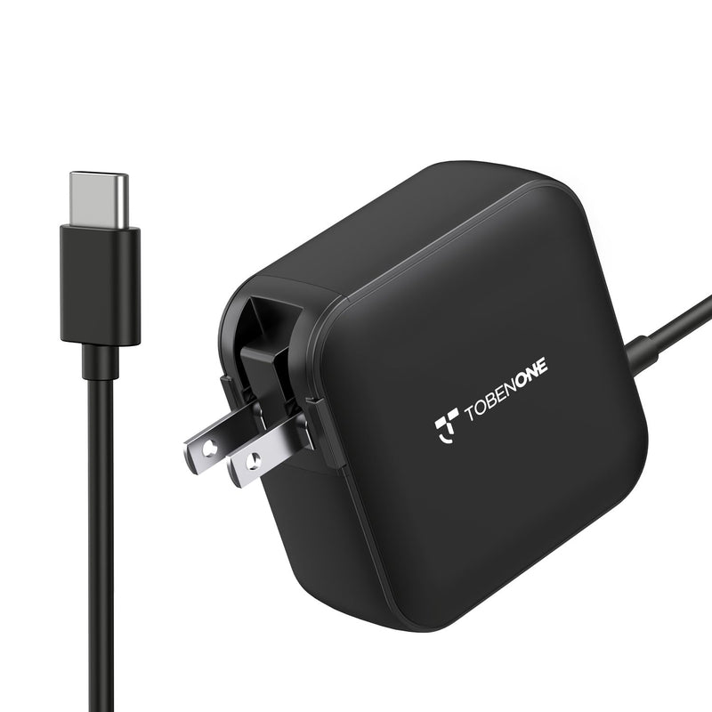 TobenONE 100W USB C Laptop Charger, Universal GaN III Power Supply Adapter, Replacement Foldable Fast Charger PD3.0 for MacBook, HP, Lenovo, Asus,