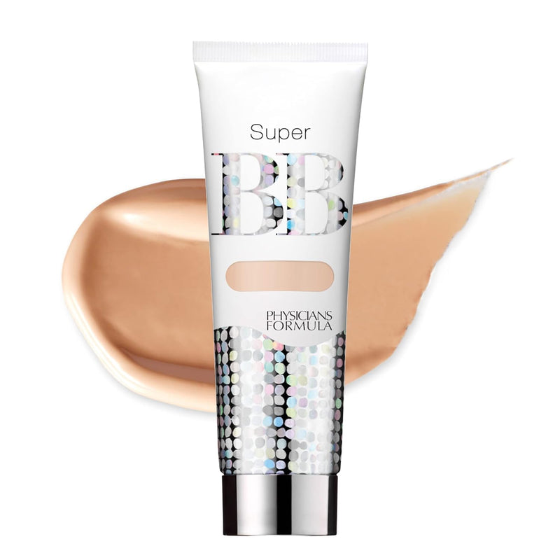 Physicians Formula Super BB Cream. All in 1 Tinted Beauty Balm Foundation Cream, Sheer Moisturizing Coverage, Cruelty free - Light