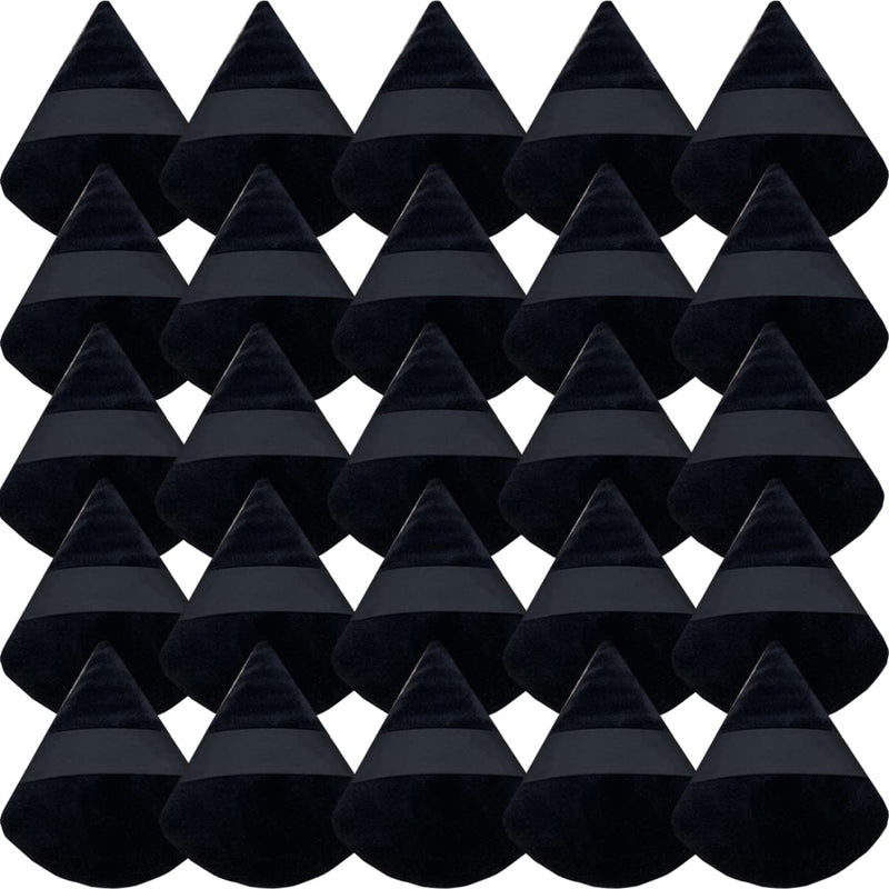 GXXMEI 30PCS Powder Puff Face Soft Makeup Sponge, Triangle Powder Puffs for Loose Powder Mineral Powder Velour Puff for Face Exquisite Makeup Eyes