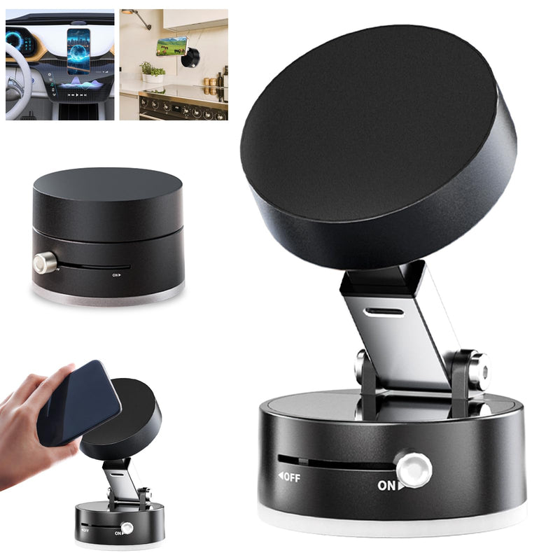 Vacuum Magnetic Phone Holder Updated Suction Cup Phone Mount Foldable Multi-Scenario Application 360° Adjustable Magnetic Phone Holder for