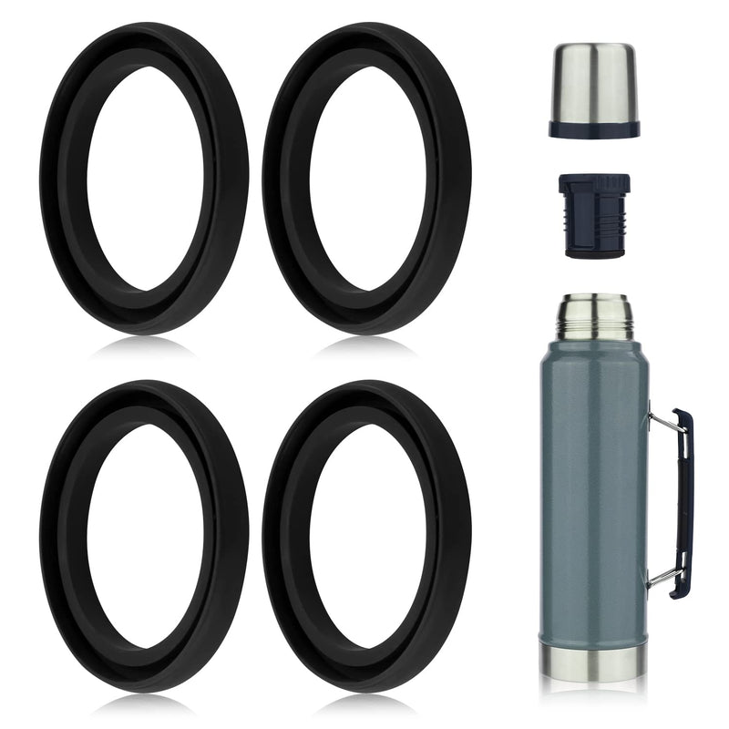 4pcs Silicone Replacement Gaskets Classic for Stanley, Silicone Seal Gasket for Thermos Compatible With Stanley Classic 20 oz 1.0 QT 1.5 QT 2 QT