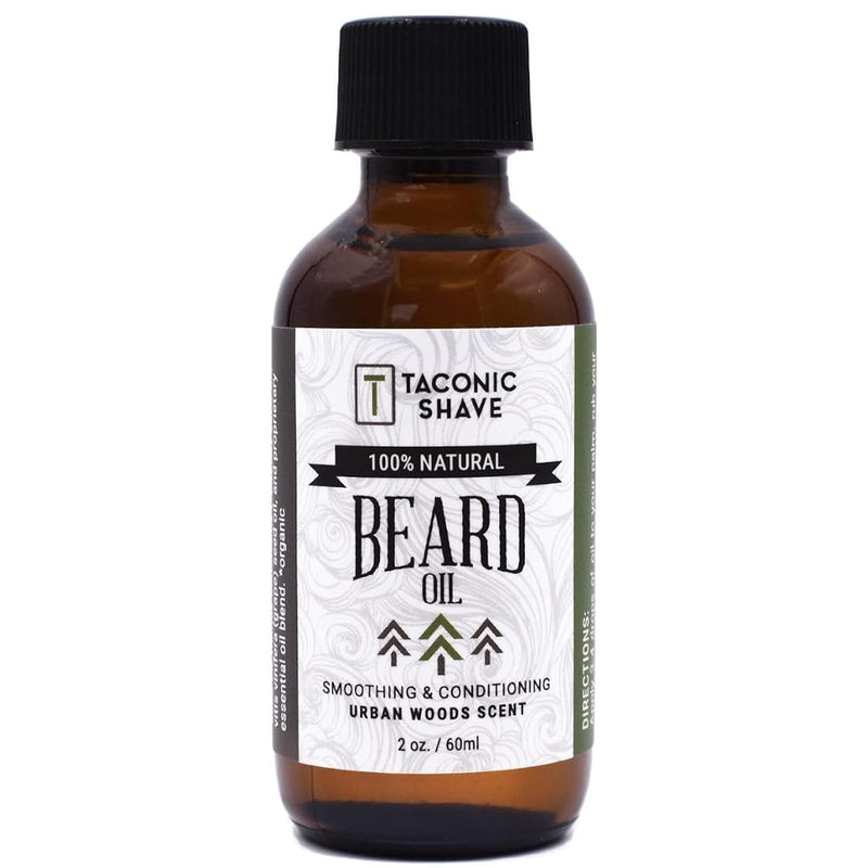 Taconic Shave Premium All Natural Beard Oil - 2 Ounce Bottle (Urban Woods)