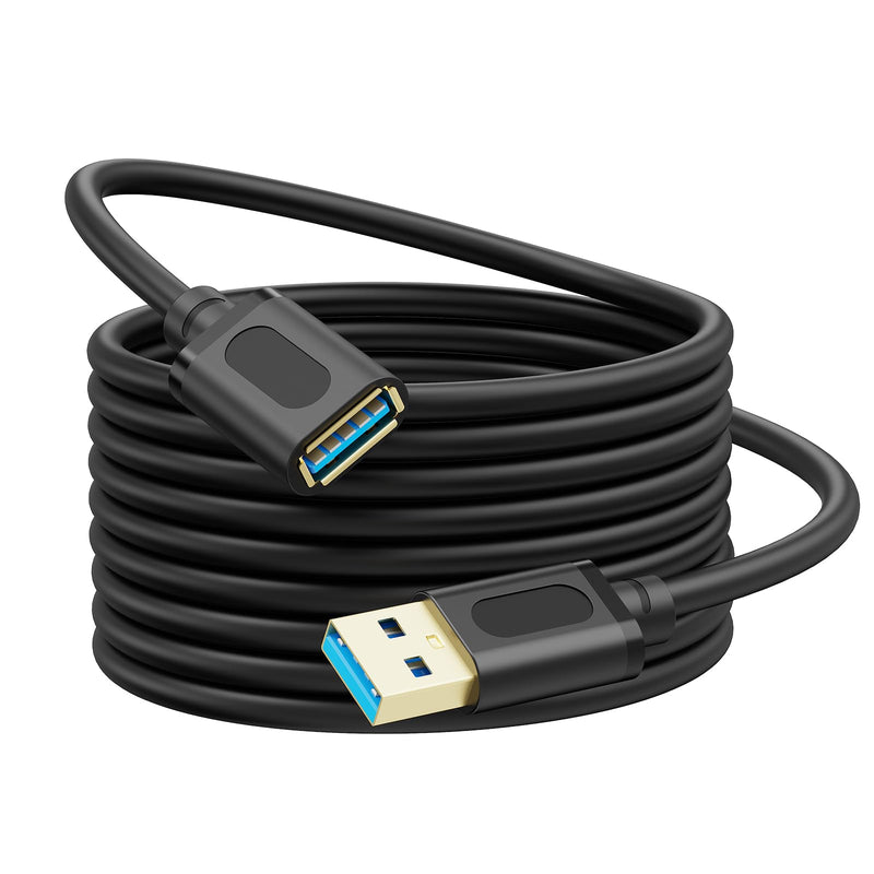 USB Extension Cable 1Ft, USB 3.0 Repeater USB Male to Female Lead with Signal Amplification Active Cord for Printers, Keyboards, Game Console,