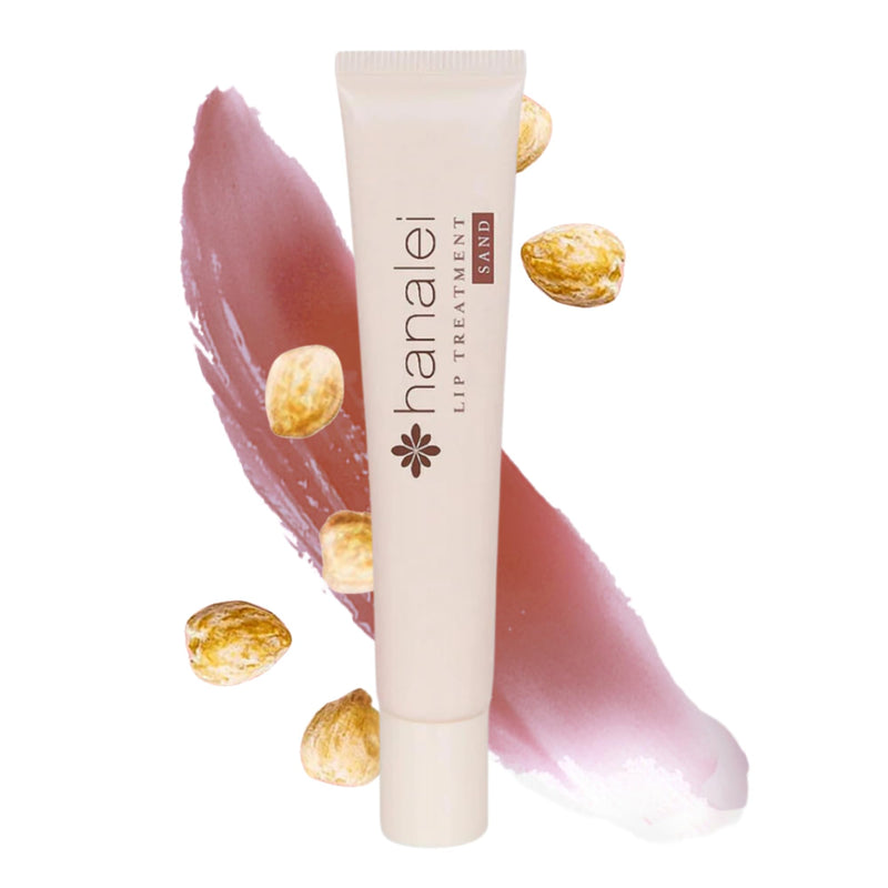 Hanalei Kukui Oil Lip Treatment – Natural Nude, Overnight Balm 15g | Kukui Oil, Shea Butter & Grapeseed Oil, Intensive Overnight Moisturizer,