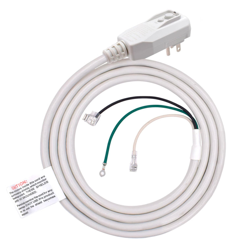 ELEGRP 0651510LY L15515 L22515 18AWG LCDI Power Cord Plug for A/C Air Conditioner, E250451 UL Certified, 7.5FT Leakage Current Detection