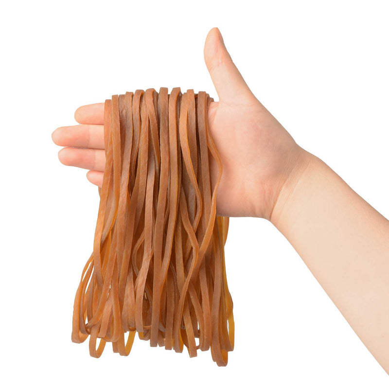 120 Pack Large Rubber Bands, Heavy Duty Trash Can Band, Strong Elastic Bands for School Home Office Supplies, Garbage Cans, File Folders, (8 x