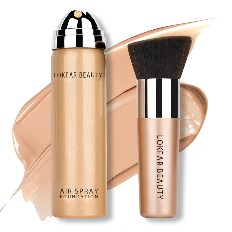 LOKFAR AirBrush Foundation Spray, Full Coverage Foundation | #03 Warm Peach