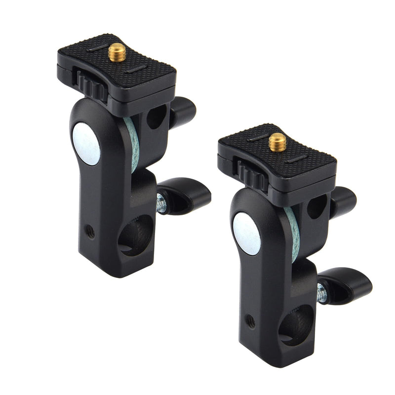 GODOX AD-E2 2-Pack Flash Holder Metal Bracket Mount with 1/4'' Screw Umbrella Holder for AD200 AD200Pro AD100Pro AD300 Pro 2 Pack