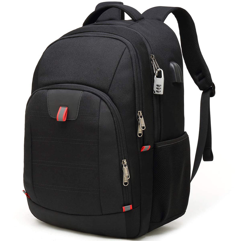 Della Gao Laptop Backpack for Men, Large Anti-Theft Business Travel Backpack with USB Charging Port, Water Resistant College Computer Bag for