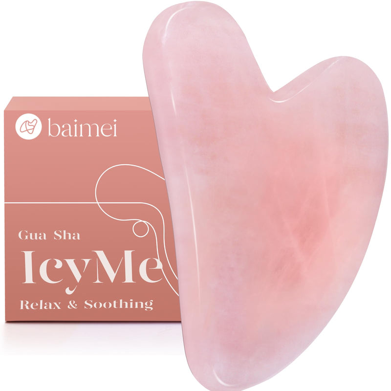 BAIMEI Gua Sha Facial Tool for Self Care, Massage Tool for Face and Body Treatment, Relieve Tensions, Reduce Wrinkles and Redness, Skin Care Tools