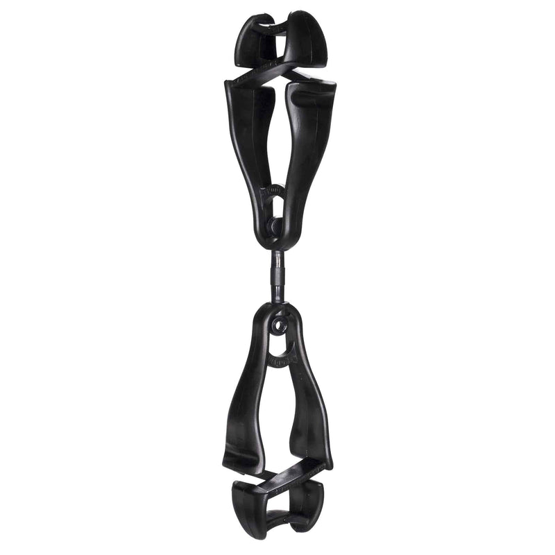 Ergodyne Squids 3420 Swiveling Glove Clip Holder with Dual Clips Black - Single 1 Count (Pack of 1)