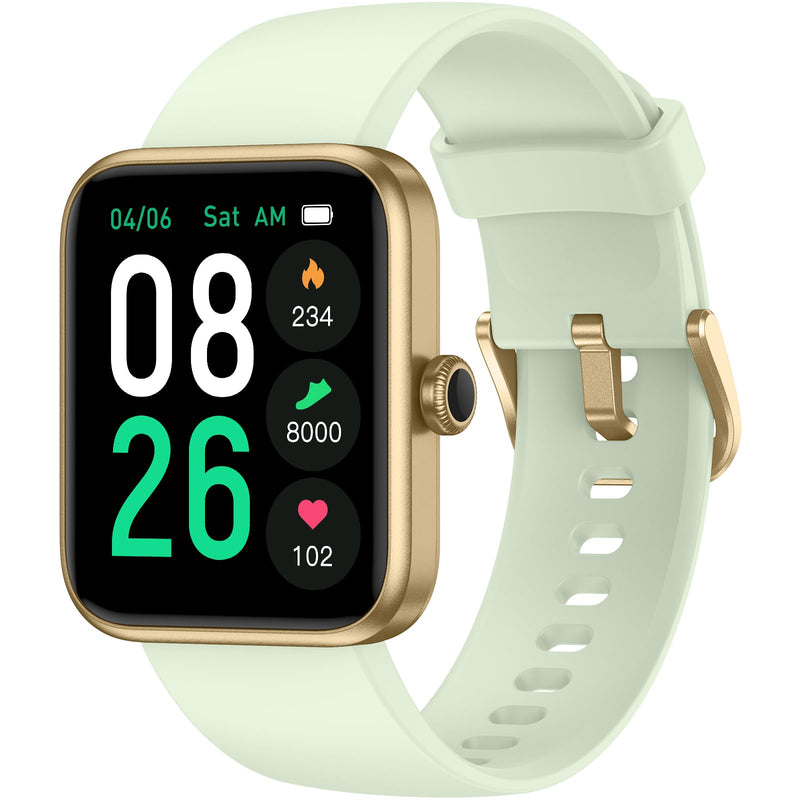 Smart Watch, Fitness Tracker with Heart Rate, Blood Oxygen, Sleep Tracker Light Green