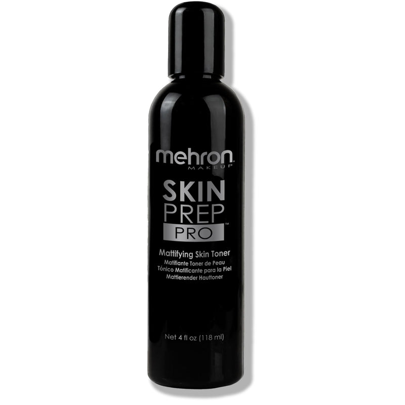Mehron Makeup Skin Prep Pro Mattifying Skin Toner | Long Lasting Pre-Makeup Primer 4 Fl Oz (120 Ml)