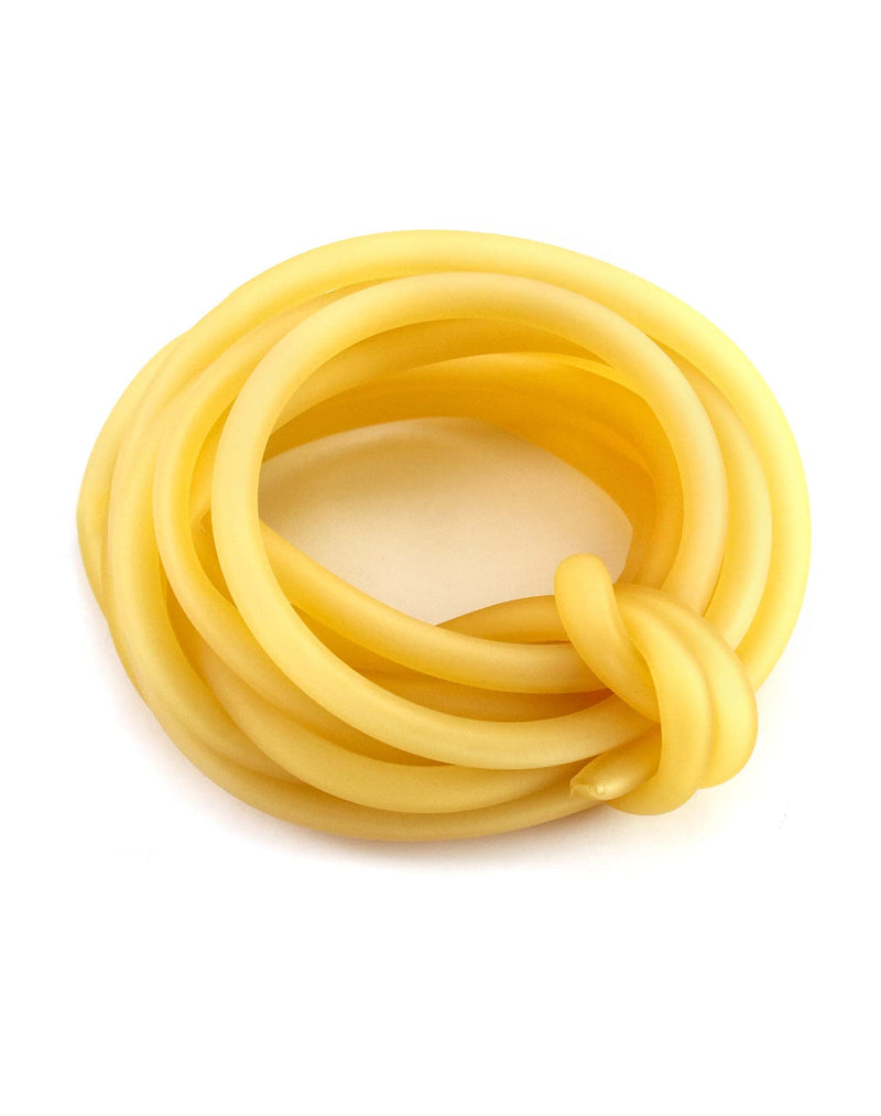 QWORK 10FT 1/4" OD 3/16" ID Natural Latex Rubber Tubing Surgical Tube for Home, Hospital, Laboratory