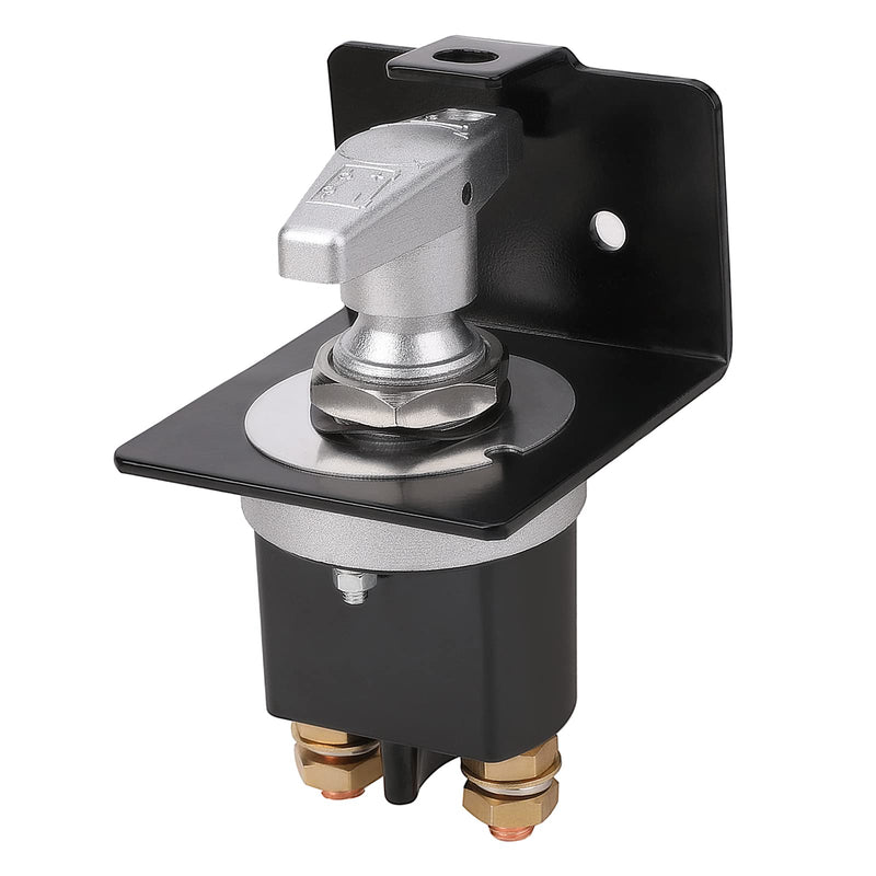 500A High Current 12V-36V Battery Cut Off Switch with Lock-Out Plate, Replace 20247, Waterproof Master Battery Disconnect Switch Fixed Handle