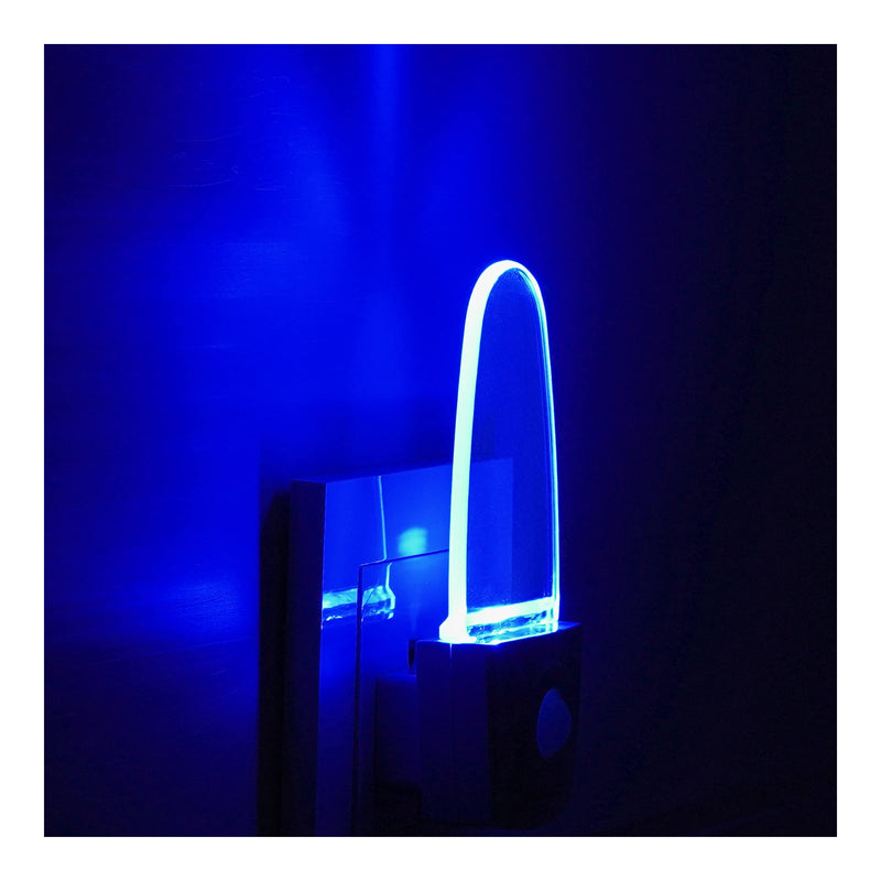GREENIC Blue Motion Sensor Night Light Plug in 2 Pack, 0.5W LED Motion Detector Night Light Lamp, Automatic Motion Activated Nightlights for