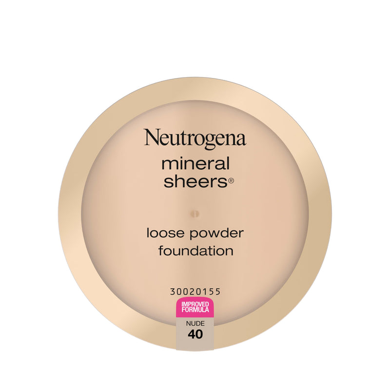 Neutrogena Mineral Sheers Lightweight Loose Powder Makeup Foundation with Vitamins A, C, & E, Sheer to Medium Buildable Coverage, Skin Tone