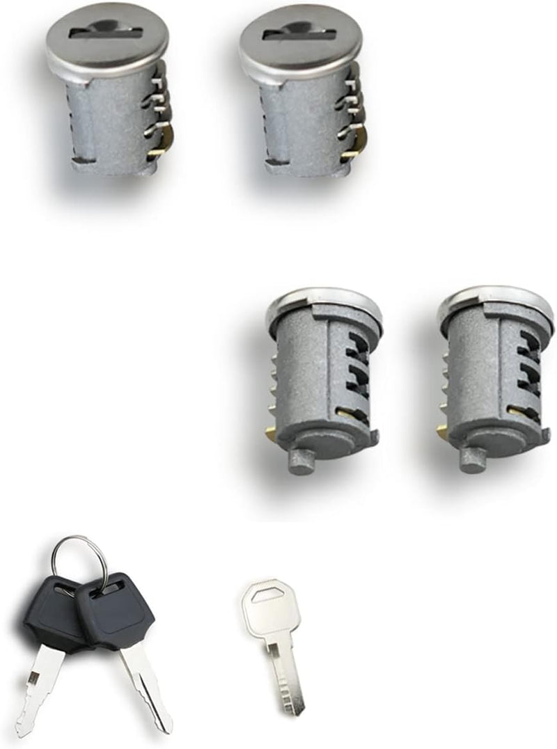 4 Pack Lock Cylinders,for Yakima Car Rack System Components Includes 4 Cylinders Cores, 2 Keys and 1 Control Key,Lockable Accessories for Yakima