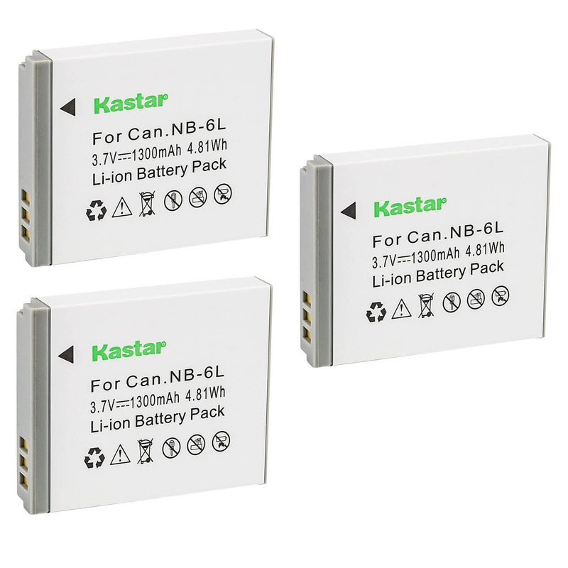 Kastar 3-Pack NB-6L Battery Replacement for Digital Camera for Kids Boys and Girls 36MP Children's Camera with 32GB SD Card, Full HD 1080P